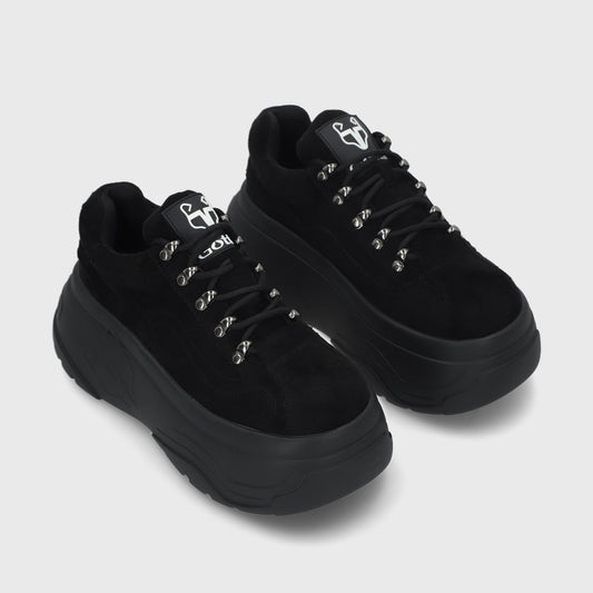 Zapatilla Plataforma Negra Mujer 43061