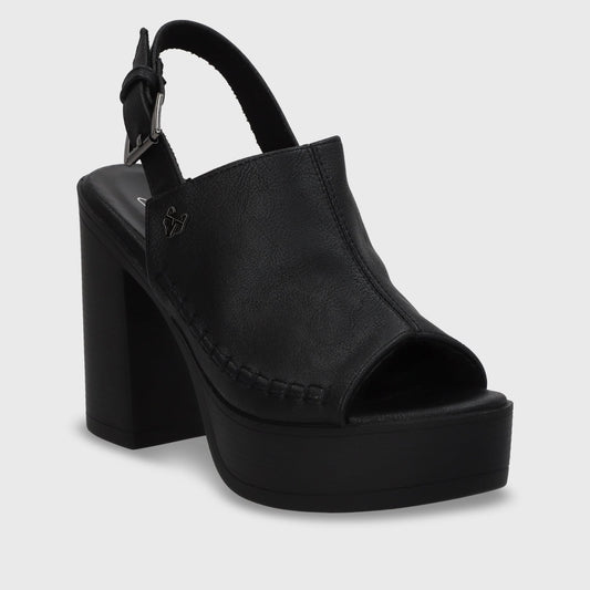 Sandalia Negra Mujer 45962