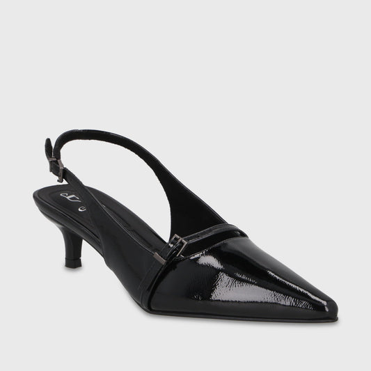 Zapato Taco Negro Mujer 64800