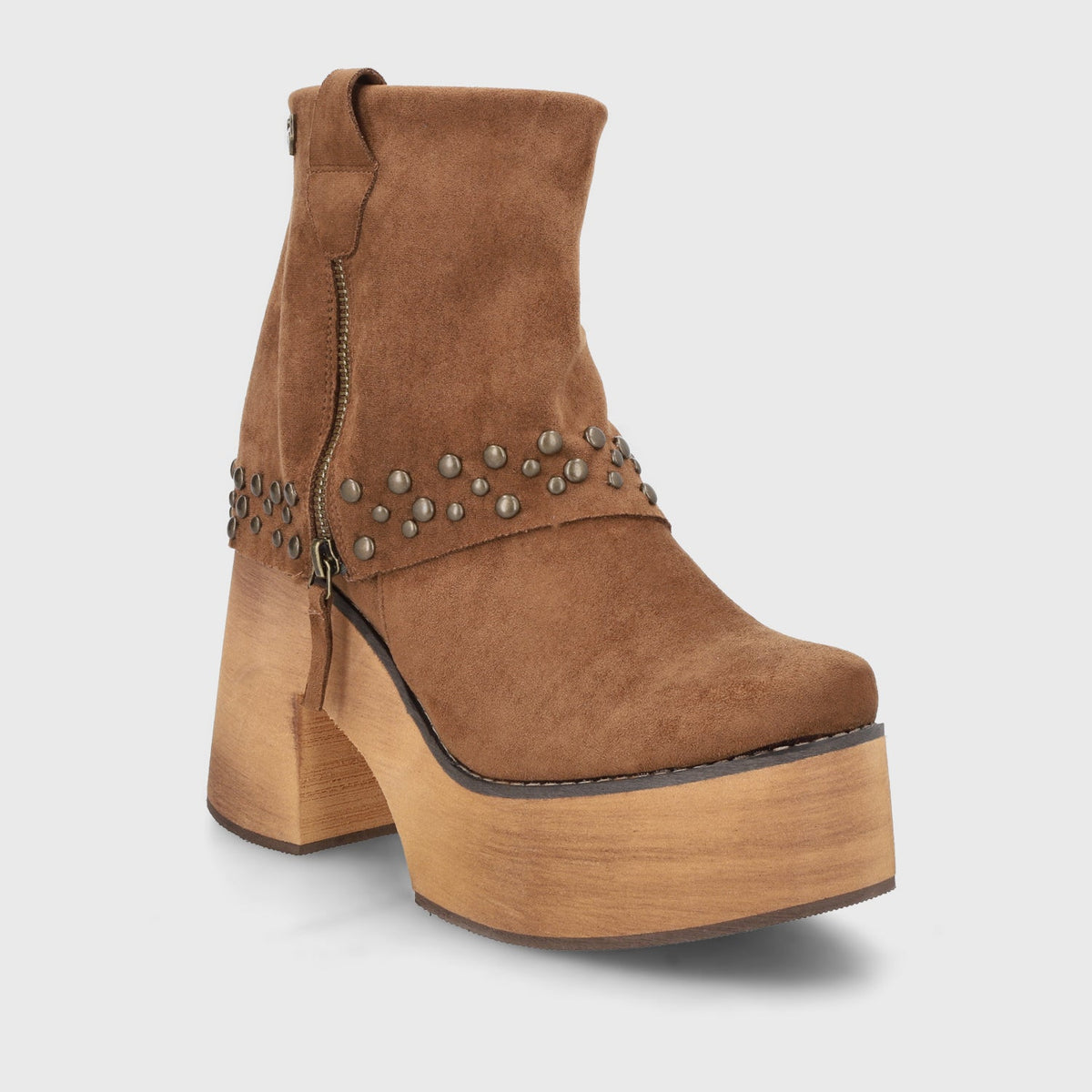 Botin Plataforma Camel Mujer 15045
