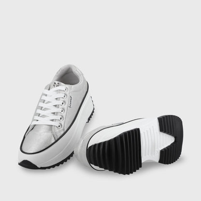 Zapatilla Plateada Mujer 25970
