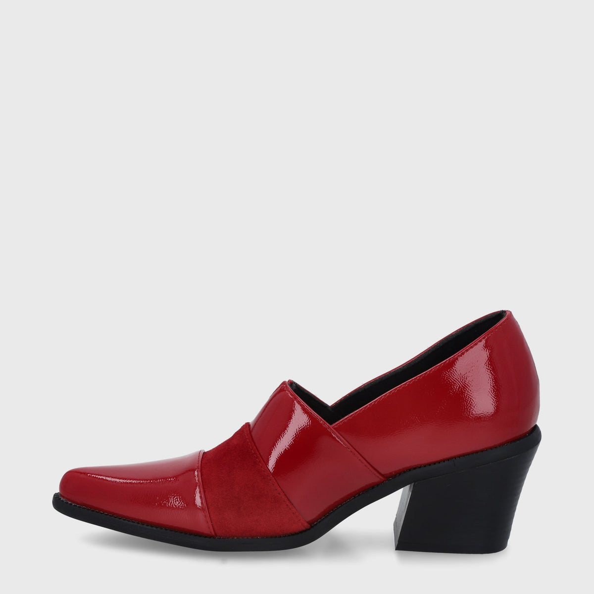 Zapato Taco Rojo Mujer 33765