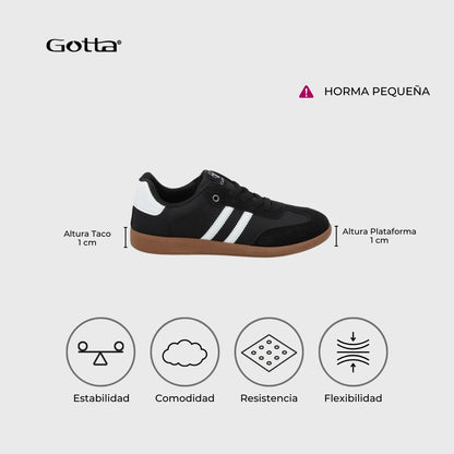 Zapatilla Negro Mujer 48061