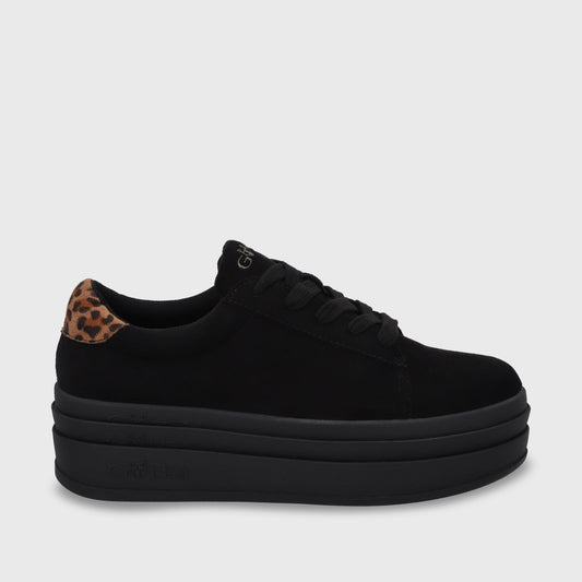 Zapatilla Plataforma Negro Mujer 53751