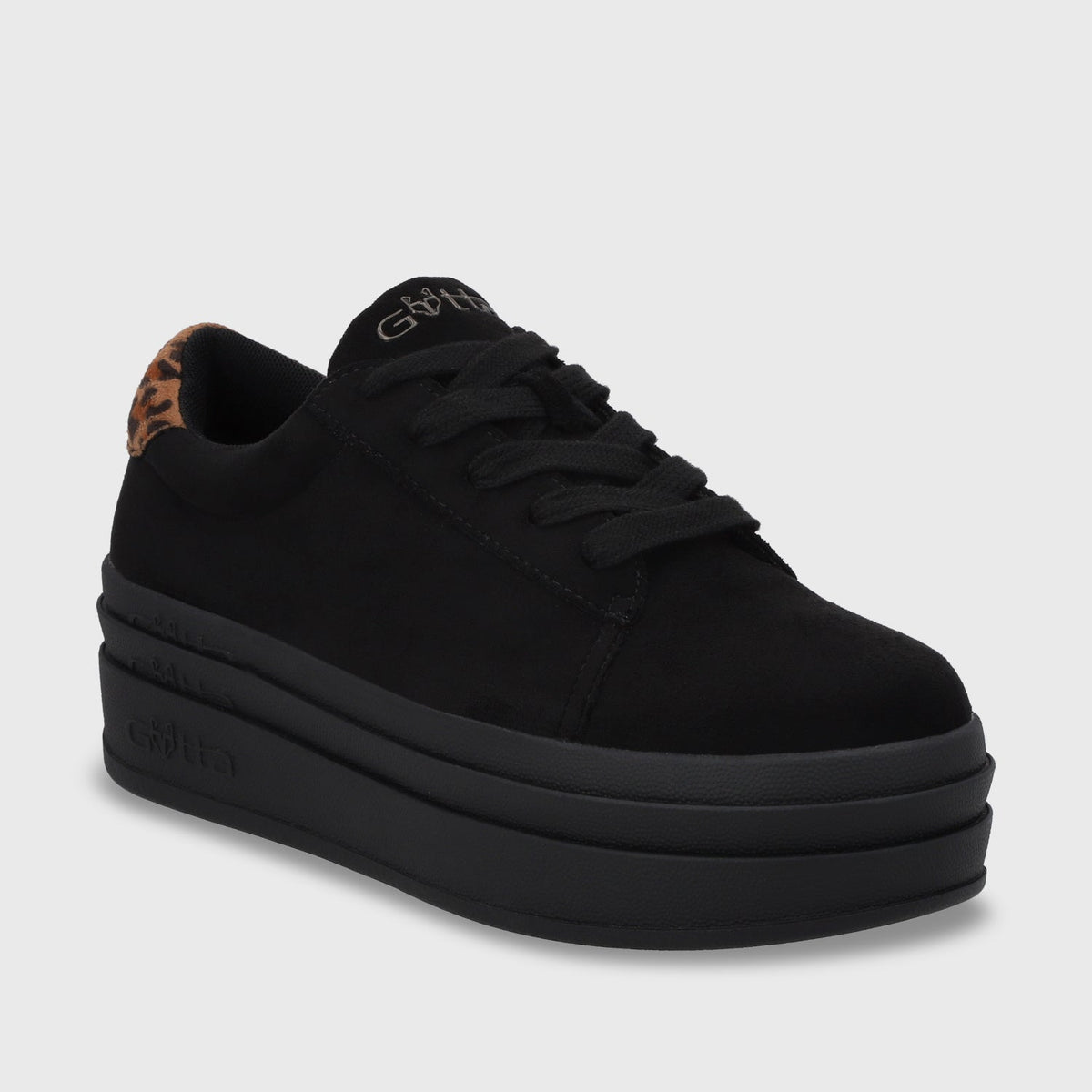 Zapatilla Plataforma Negro Mujer 53751