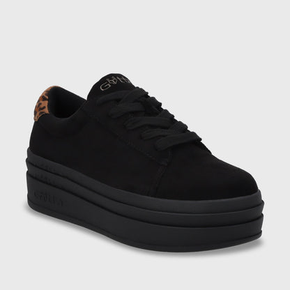 Zapatilla Plataforma Negro Mujer 53751
