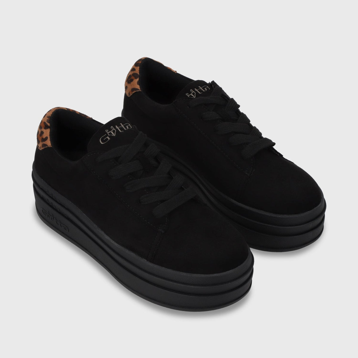 Zapatilla Plataforma Negro Mujer 53751
