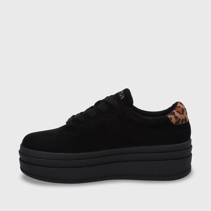 Zapatilla Plataforma Negro Mujer 53751