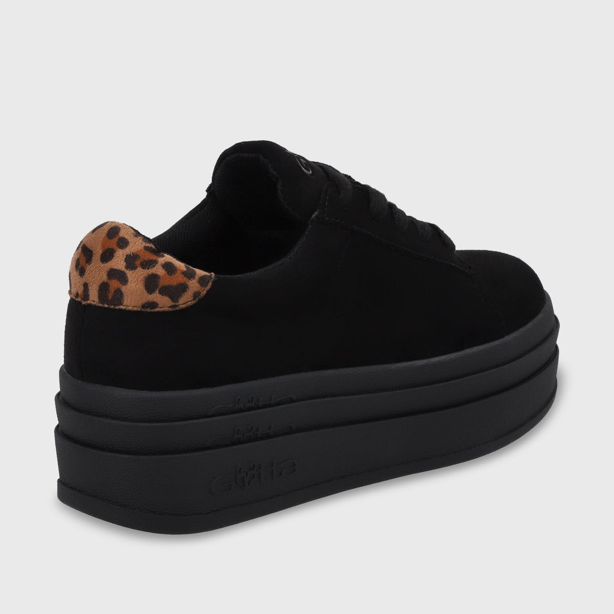 Zapatilla Plataforma Negro Mujer 53751