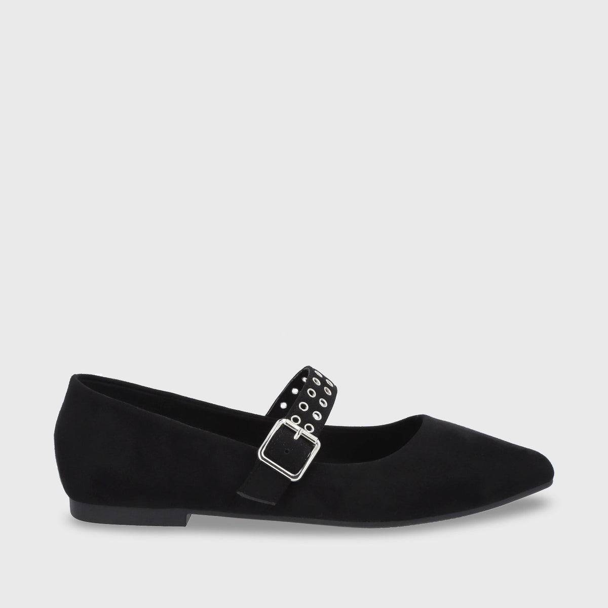 Ballerina Plana Negro Mujer 54011