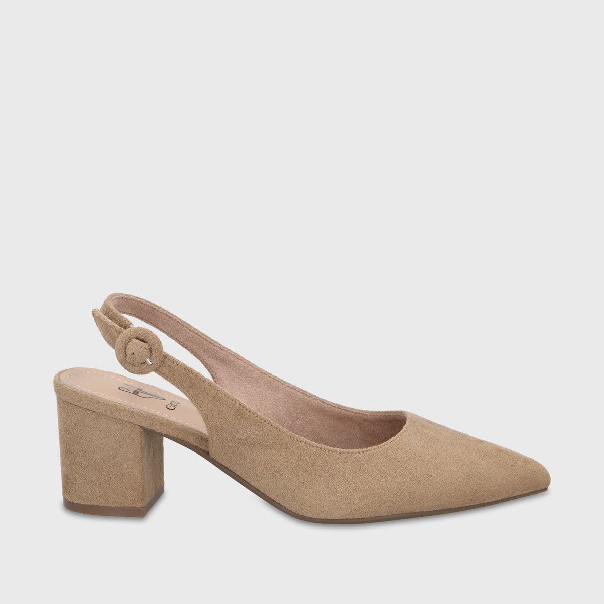 Zapato Taco Beige Mujer 64040