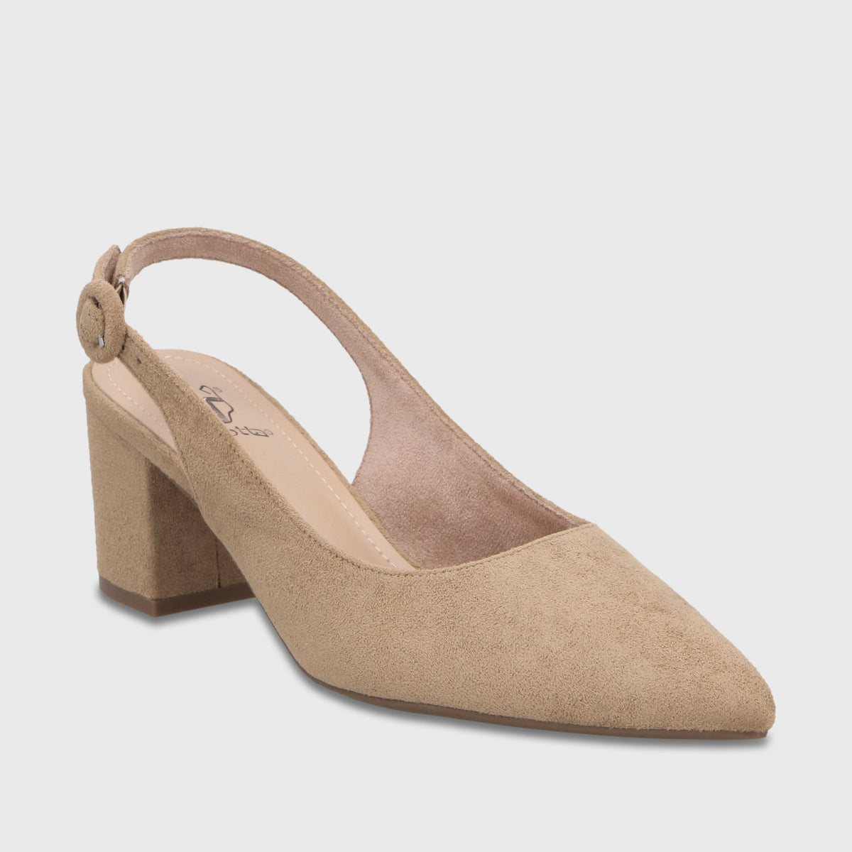 Zapato Taco Beige Mujer 64040