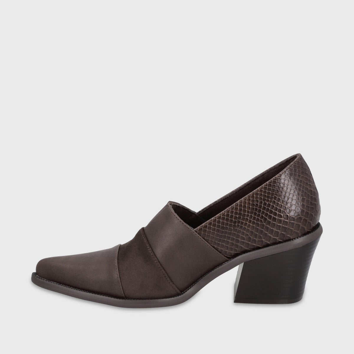 Zapato Taco Café Mujer 3376502 - Gotta Chile