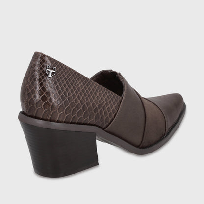 Zapato Taco Café Mujer 3376502 - Gotta Chile